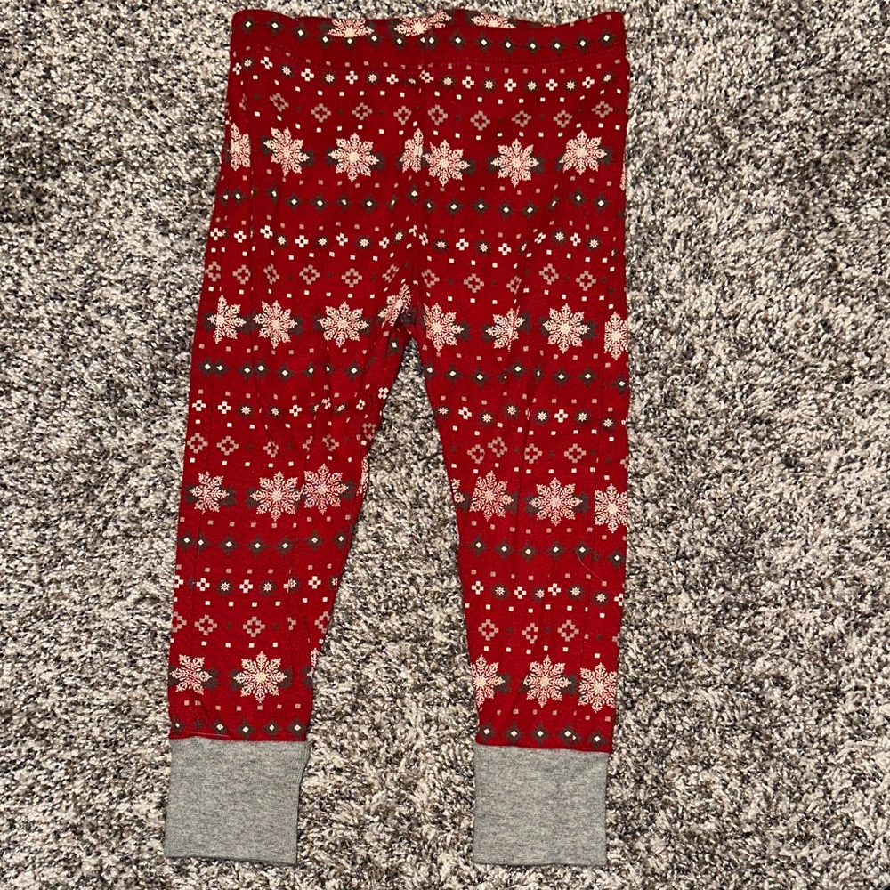 The Honest Company Festive Red and Gray Kids Pajama Set - Picture 7 of 9